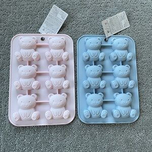 NEW Daiso Pink And Blue Teddy Bear Cake/  Candy / Chocolate / Ice Mold